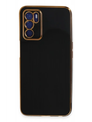 Newface Oppo A16 Kılıf Volet Silikon - Siyah