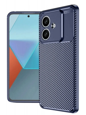 Newface Oppo A3 Kılıf Auto Focus Karbon Kapak - Lacivert