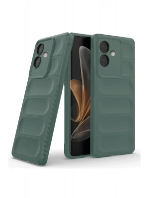 Newface Oppo A3 Kılıf Optimum Silikon - Koyu Yeşil