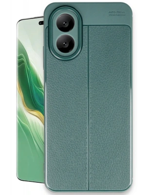 Newface Oppo A38 Kılıf Auto Focus Kapak - Koyu Yeşil