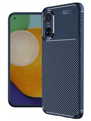 Newface Oppo A38 Kılıf Auto Focus Karbon Kapak - Lacivert