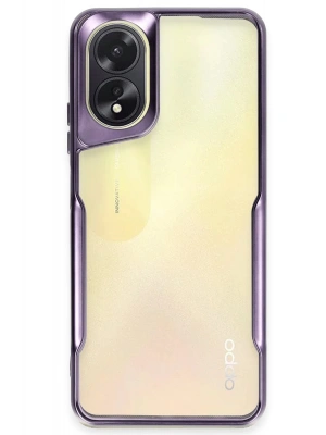 Newface Oppo A38 Kılıf Boyi Silikon Kapak - Derin Mor