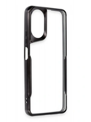 Newface Oppo A38 Kılıf Boyi Silikon Kapak - Siyah