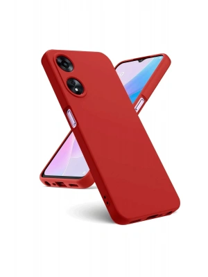 Newface Oppo A38 Kılıf First Silikon - Kırmızı