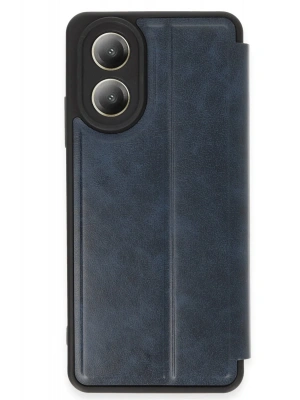 Newface Oppo A38 Kılıf Flip Cover - Lacivert