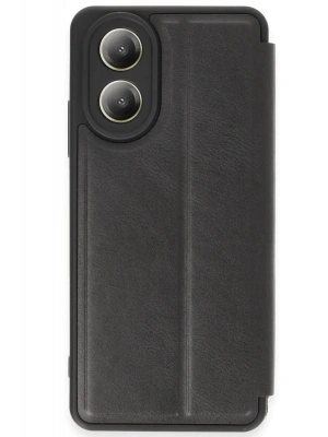 Newface Oppo A38 Kılıf Flip Cover - Siyah