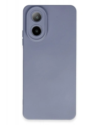 Newface Oppo A38 Kılıf Nano içi Kadife Silikon - Gri