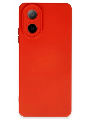 Newface Oppo A38 Kılıf Nano içi Kadife Silikon - Kırmızı