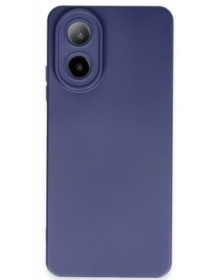 Newface Oppo A38 Kılıf Nano içi Kadife Silikon - Lacivert