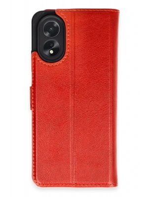 Newface Oppo A38 Kılıf Trend S Plus Kapaklı Kılıf - Kırmızı