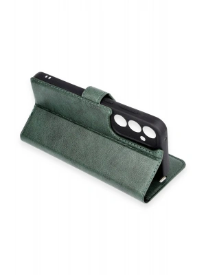 Newface Oppo A38 Kılıf Trend S Plus Kapaklı Kılıf - Yeşil