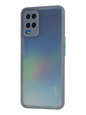 Newface Oppo A54 4G Kılıf Montreal Silikon Kapak - Gri
