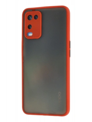 Newface Oppo A54 4G Kılıf Montreal Silikon Kapak - Kırmızı