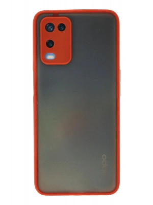 Newface Oppo A54 4G Kılıf Montreal Silikon Kapak - Kırmızı