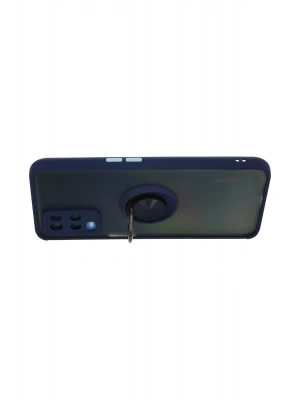 Newface Oppo A54 4G Kılıf Montreal Yüzüklü Silikon Kapak - Lacivert