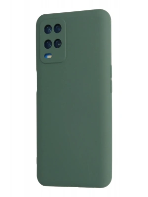 Newface Oppo A54 4G Kılıf Nano içi Kadife Silikon - Koyu Yeşil