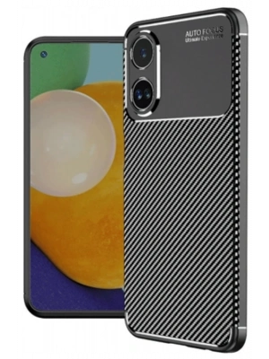 Newface Oppo A60 Kılıf Auto Focus Karbon Kapak - Siyah