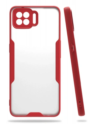 Newface Oppo A73 Kılıf Platin Silikon - Kırmızı