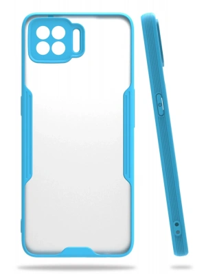 Newface Oppo A73 Kılıf Platin Silikon - Mavi