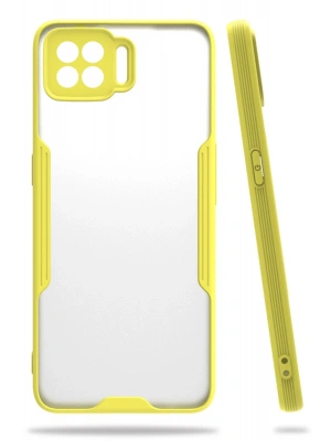 Newface Oppo A73 Kılıf Platin Silikon - Sarı