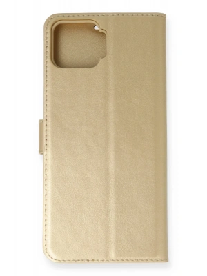 Newface Oppo A73 Kılıf Trend S Plus Kapaklı Kılıf - Gold