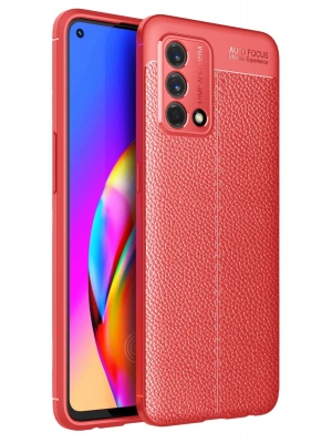 Newface Oppo A74 4G Kılıf Auto Focus Kapak - Kırmızı
