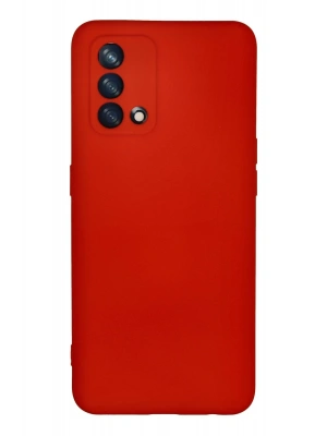 Newface Oppo A74 4G Kılıf Nano içi Kadife Silikon - Kırmızı