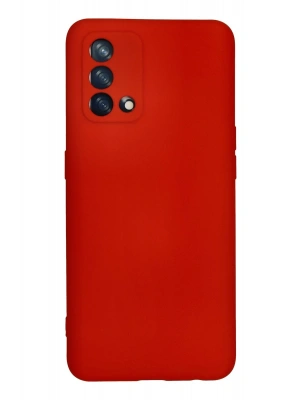 Newface Oppo A74 4G Kılıf Nano içi Kadife Silikon - Kırmızı
