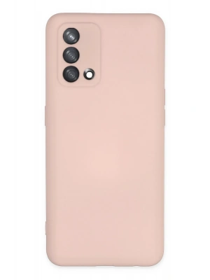 Newface Oppo A74 4G Kılıf Nano içi Kadife Silikon - Pudra