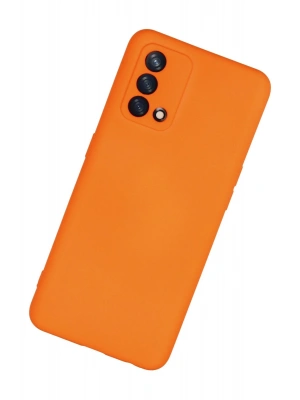 Newface Oppo A74 4G Kılıf Nano içi Kadife Silikon - Turuncu