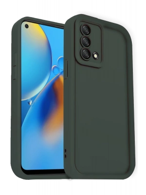 Newface Oppo A74 4G Kılıf Viera Silikon - Koyu Yeşil