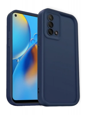 Newface Oppo A74 4G Kılıf Viera Silikon - Lacivert