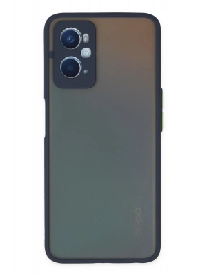 Newface Oppo A96 Kılıf Montreal Silikon Kapak - Lacivert