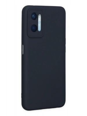 Newface Oppo A96 Kılıf Nano içi Kadife Silikon - Lacivert