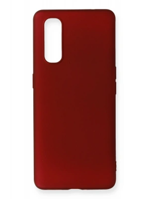 Newface Oppo Find X2 Kılıf First Silikon - Bordo