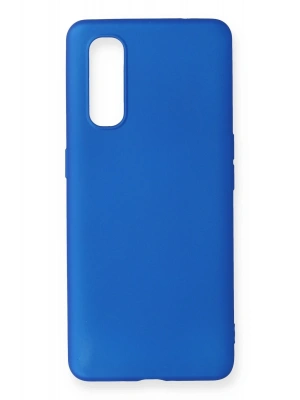 Newface Oppo Find X2 Kılıf First Silikon - Mavi