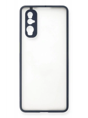 Newface Oppo Find X2 Kılıf Montreal Silikon Kapak - Lacivert