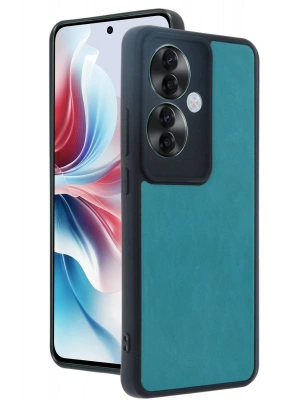 Newface Oppo Reno 11F Kılıf Aras Deri Kapak - Açık Yeşil