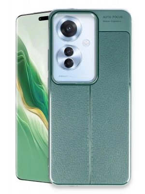 Newface Oppo Reno 11F Kılıf Auto Focus Kapak - Koyu Yeşil