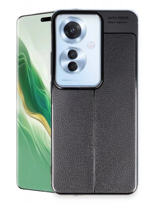 Newface Oppo Reno 11F Kılıf Auto Focus Kapak - Siyah