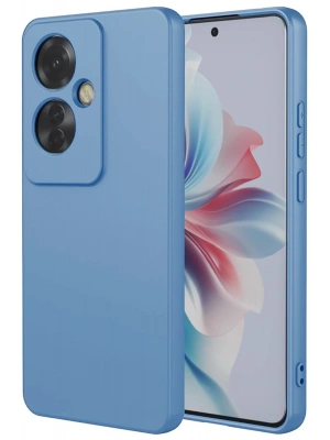 Newface Oppo Reno 11F Kılıf First Silikon - Mavi