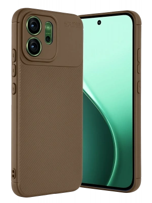 Newface Oppo Reno 14 Auto Focus Karbon Kapak - Kahverengi