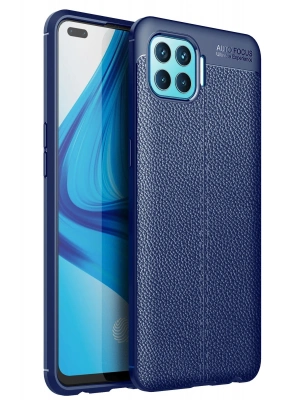 Newface Oppo Reno 4 Lite Kılıf Auto Focus Kapak - Lacivert