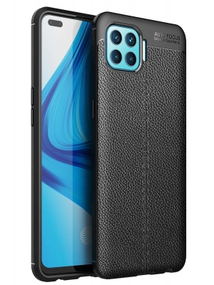 Newface Oppo Reno 4 Lite Kılıf Auto Focus Kapak - Siyah