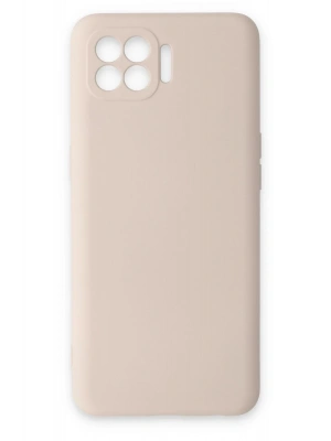 Newface Oppo Reno 4 Lite Kılıf Nano içi Kadife Silikon - Pudra