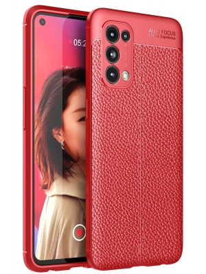 Newface Oppo Reno 5 Kılıf Auto Focus Kapak - Kırmızı