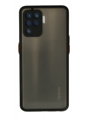 Newface Oppo Reno 5 Lite Kılıf Montreal Silikon Kapak - Siyah