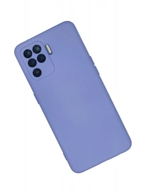 Newface Oppo Reno 5 Lite Kılıf Nano içi Kadife Silikon - Lila