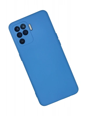 Newface Oppo Reno 5 Lite Kılıf Nano içi Kadife Silikon - Mavi