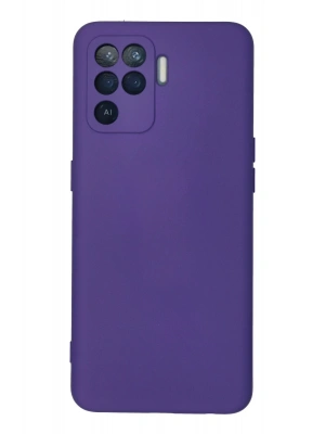 Newface Oppo Reno 5 Lite Kılıf Nano içi Kadife Silikon - Mor